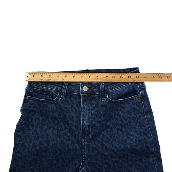 Judy Blue Women's 9/29 Mid Rise Cheetah Print Skinny Fit Jeans 28"Wx27"Inseam - Picture 10 of 16
